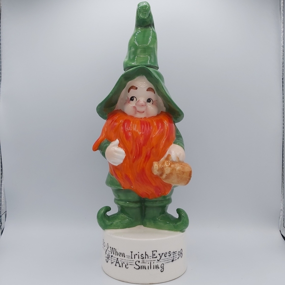 Vintage Other - ClearOut Item Vintage Musical Box Figure Leprechaun Irish Eyes